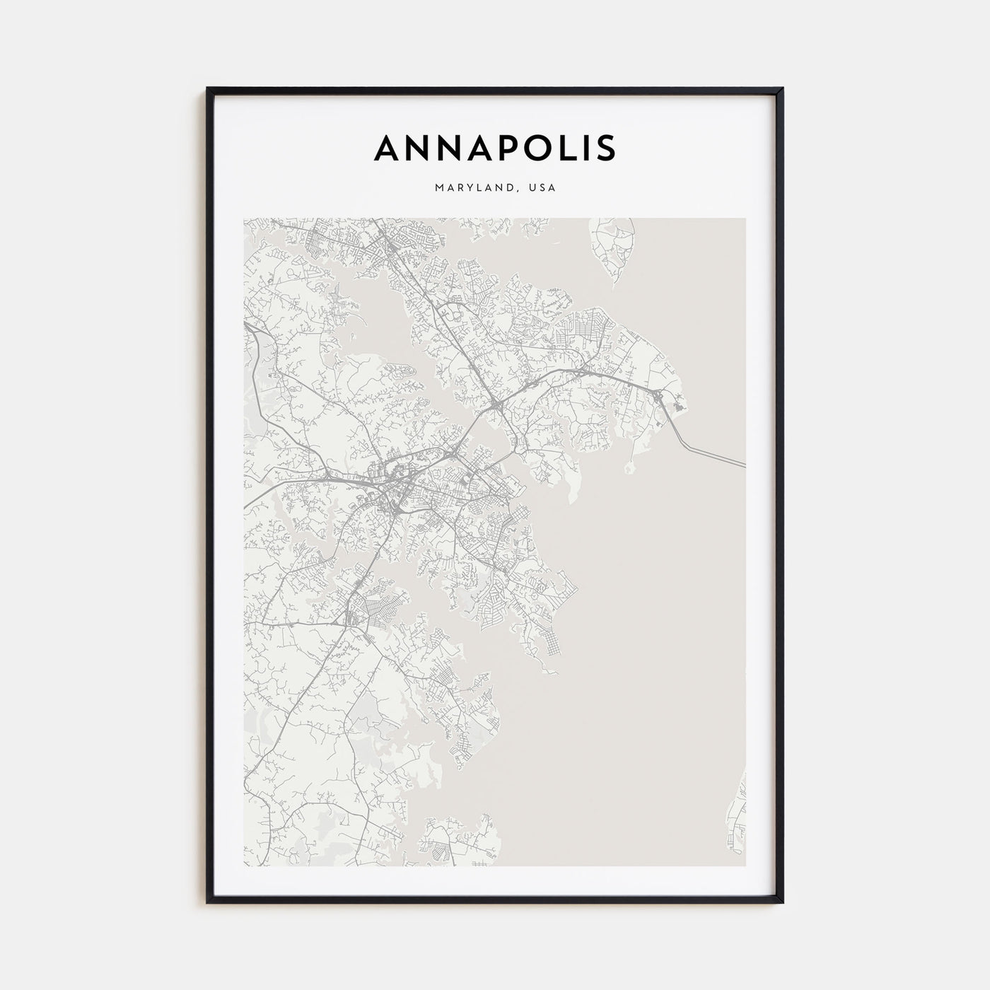 Annapolis Map Portrait Poster