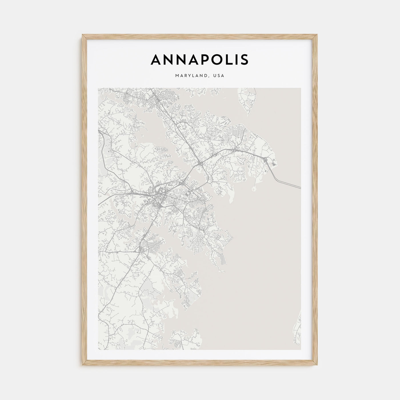 Annapolis Map Portrait Poster
