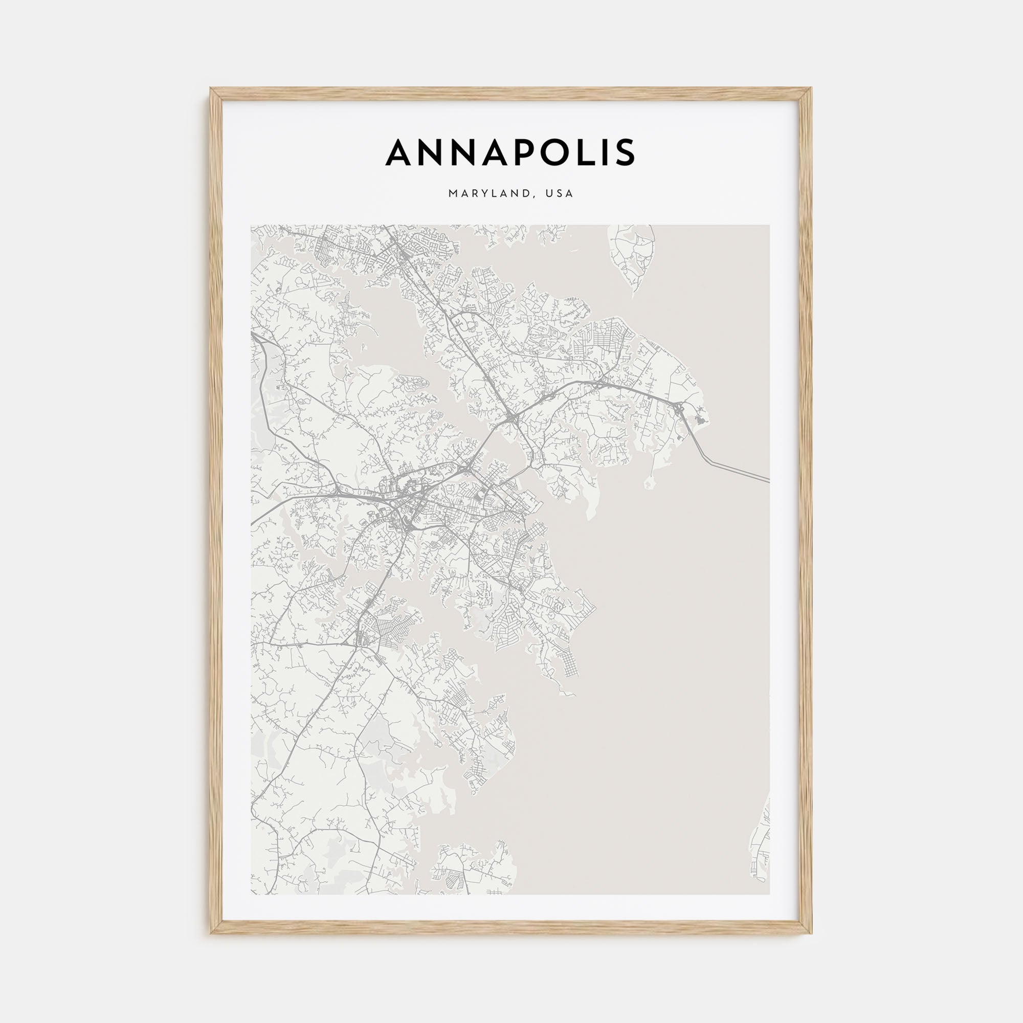 Annapolis Map Portrait Poster