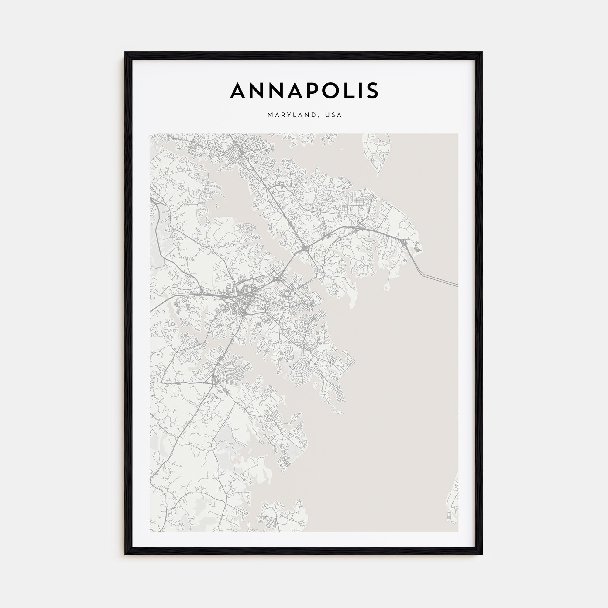Annapolis Map Portrait Poster