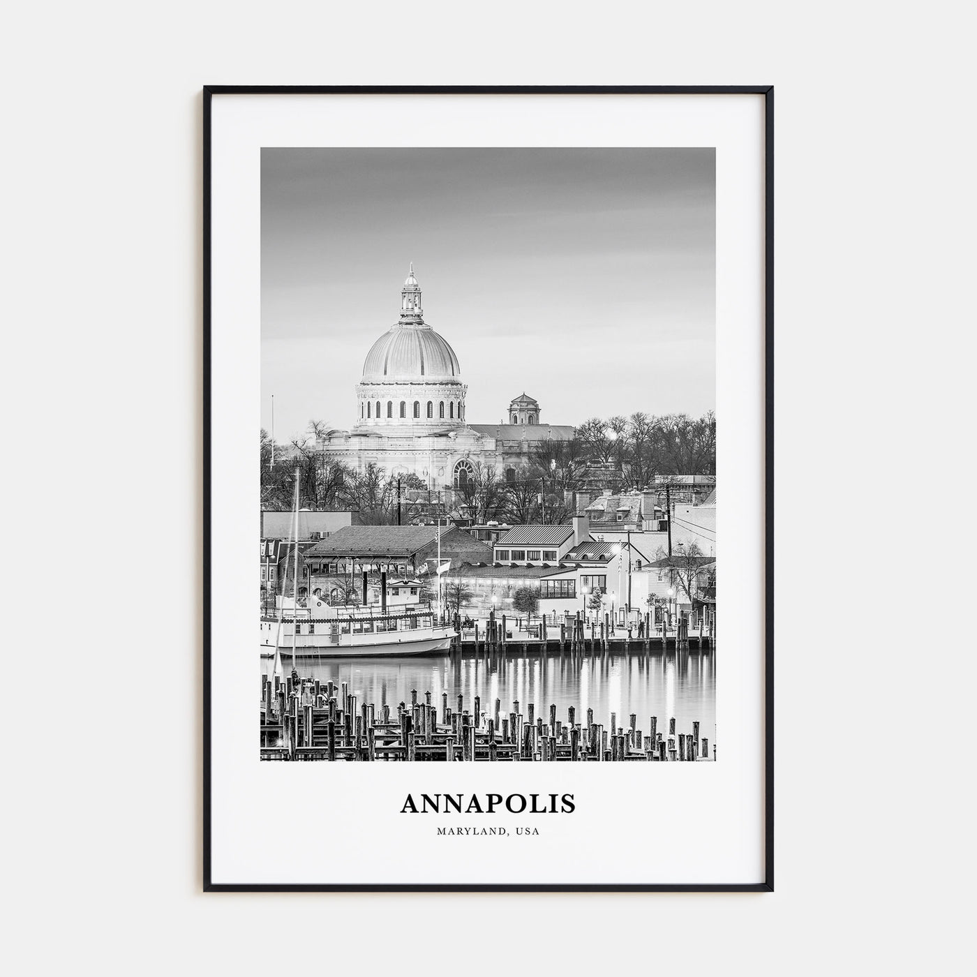 Annapolis Portrait B&W No 1 Poster