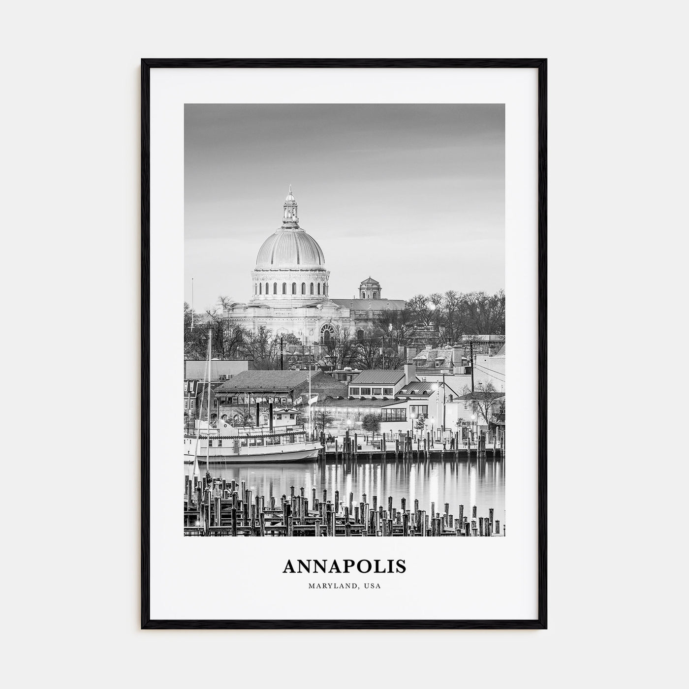 Annapolis Portrait B&W No 1 Poster
