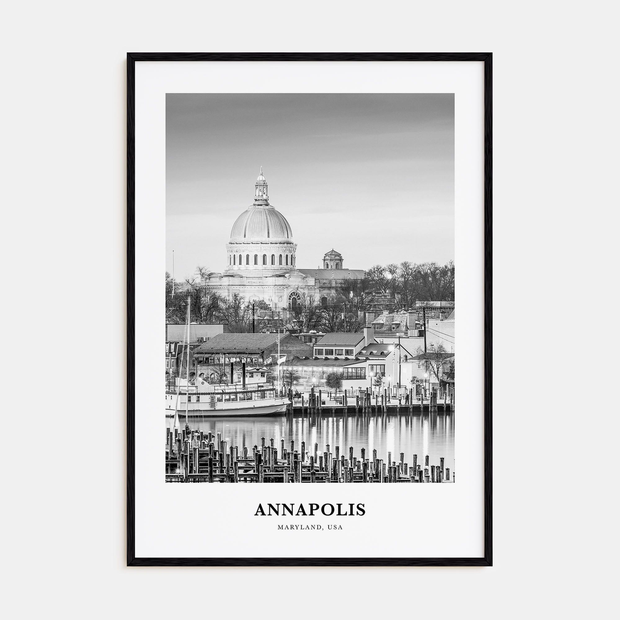 Annapolis Portrait B&W No 1 Poster