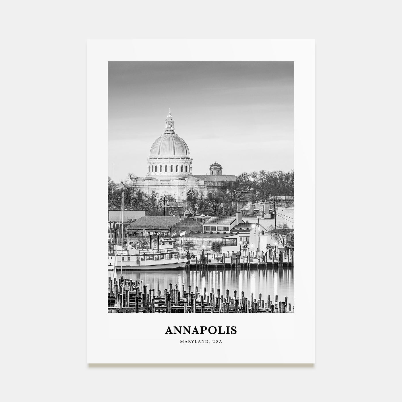 Annapolis Portrait B&W No 1 Poster