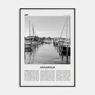 Annapolis Travel B&W No 1 Poster