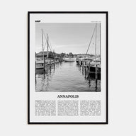 Annapolis Travel B&W No 1 Poster