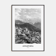 Annapurna Portrait B&W Poster