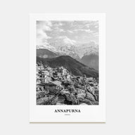 Annapurna Portrait B&W Poster