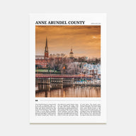 Anne Arundel County Travel Color Poster