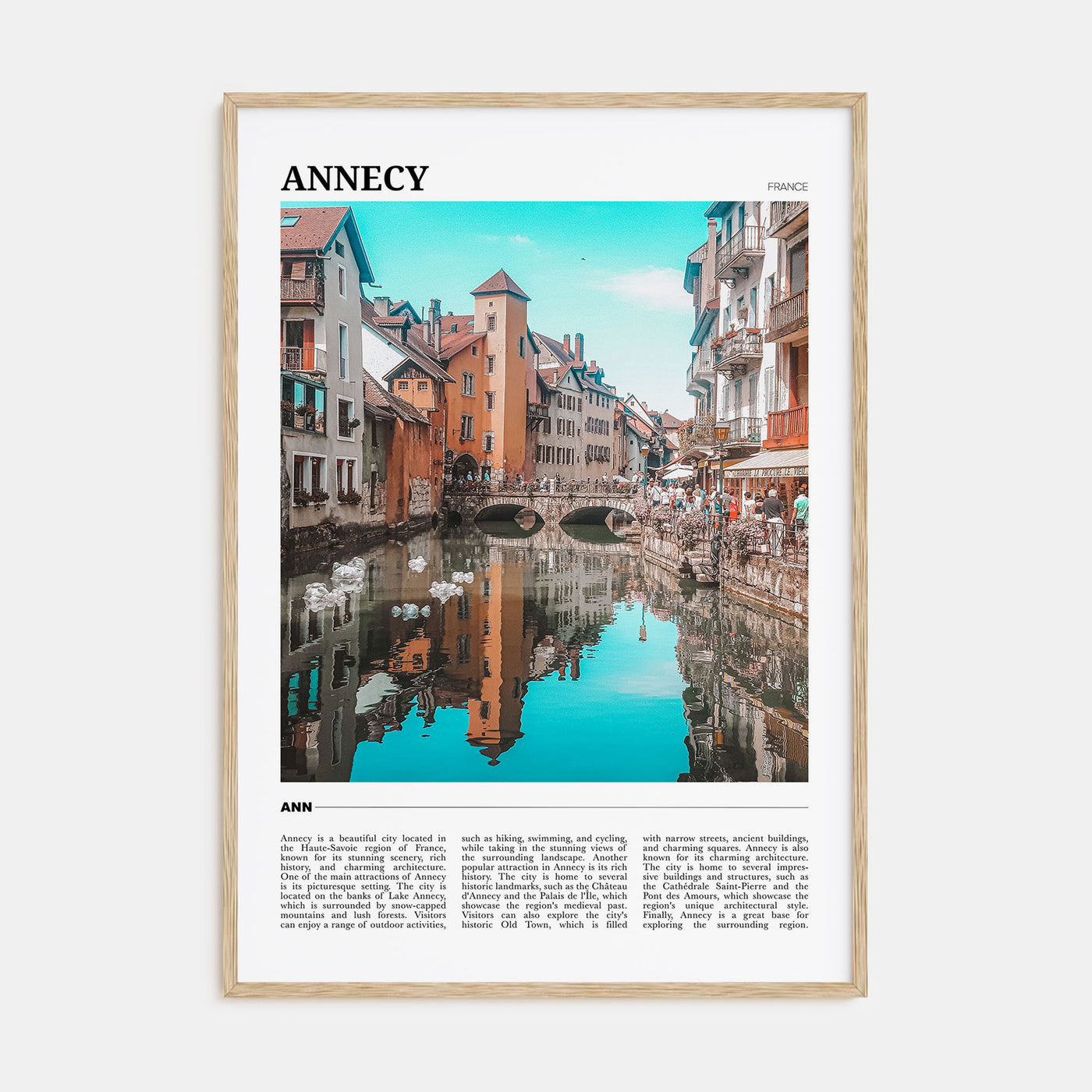 Annecy Travel Color Poster