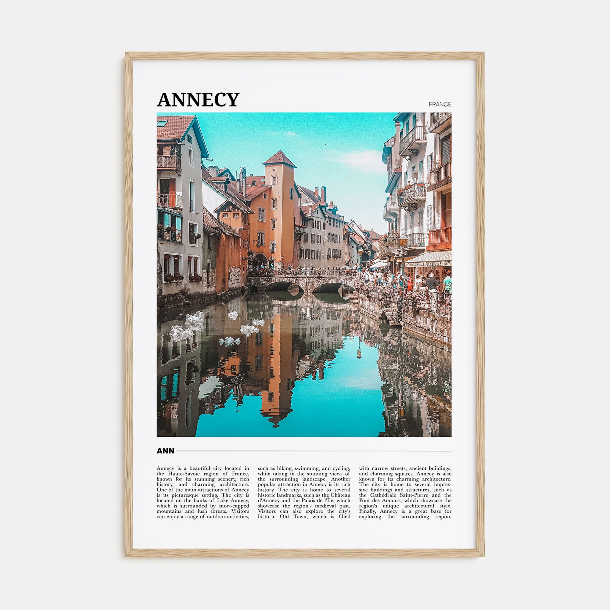 Annecy Travel Color Poster