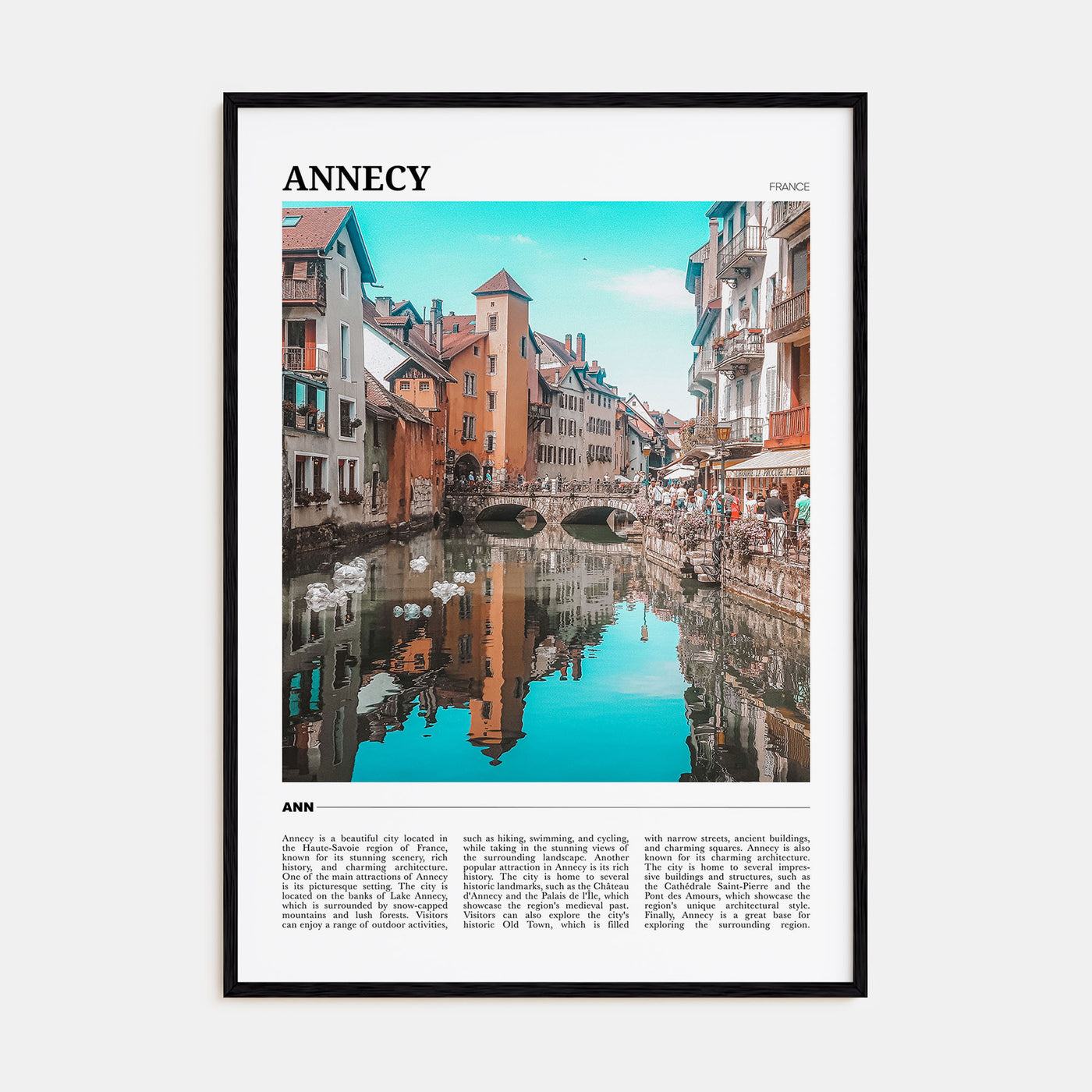 Annecy Travel Color Poster