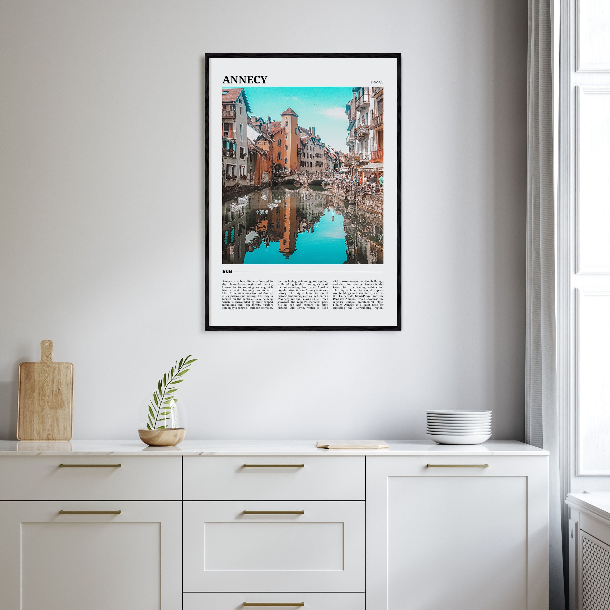 Annecy Travel Color Poster