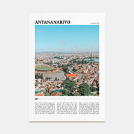 Antananarivo Travel Color Poster
