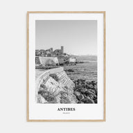 Antibes Portrait B&W Poster