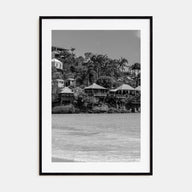 Antigua and Barbuda Photo B&W Poster