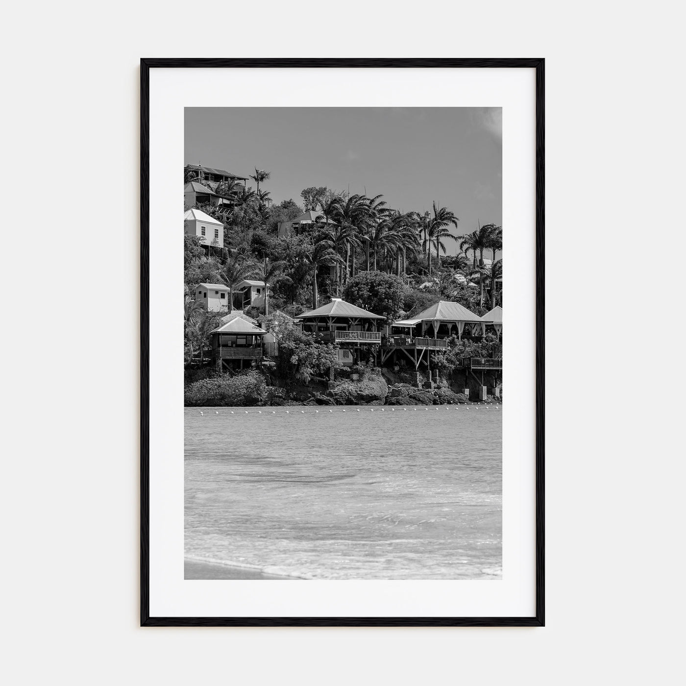 Antigua and Barbuda Photo B&W Poster