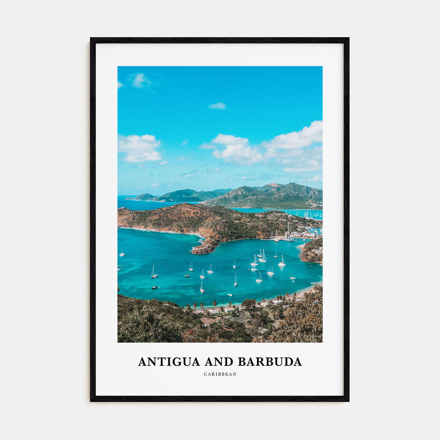 Antigua and Barbuda Portrait Color Poster