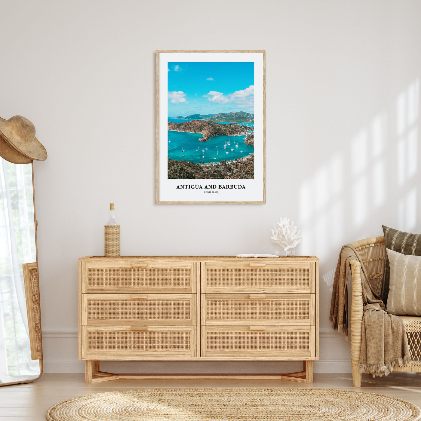 Antigua and Barbuda Portrait Color Poster