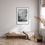 Antigua Guatemala Portrait B&W Poster