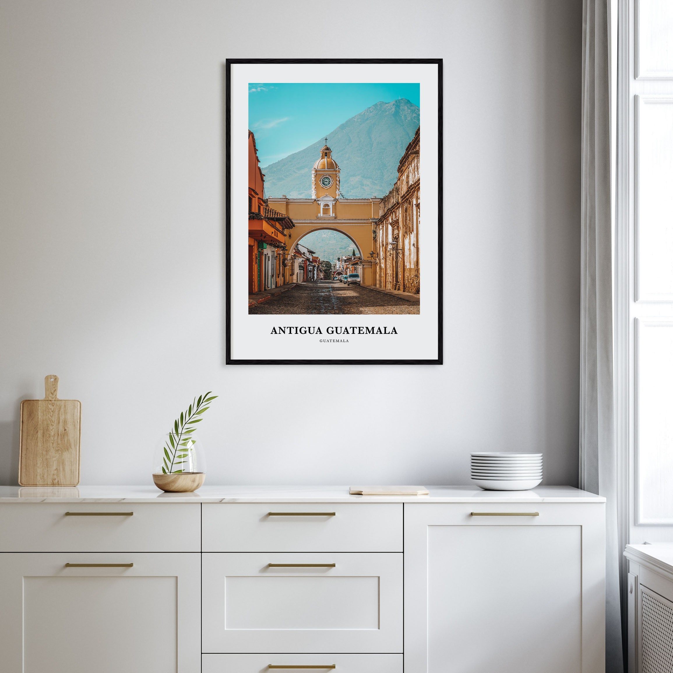 Antigua Guatemala Portrait Color Poster