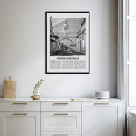 Antigua Guatemala Travel B&W Poster