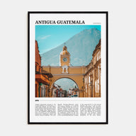 Antigua Guatemala Travel Color Poster