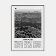 Appalachia Travel B&W Poster
