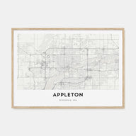 Appleton Map Landscape Poster