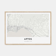 Aptos Map Landscape Poster