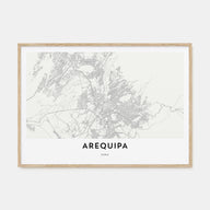 Arequipa Map Landscape Poster