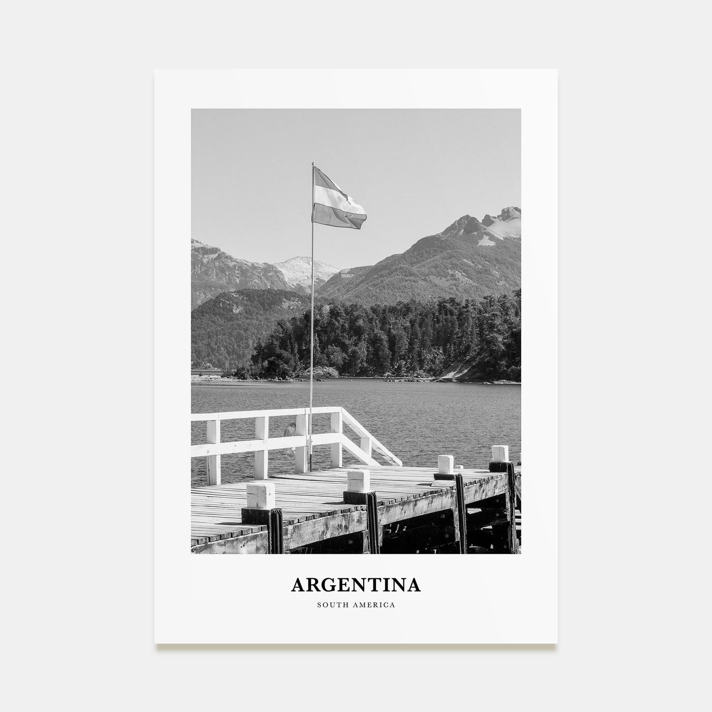 Argentina Portrait B&W No 1 Poster