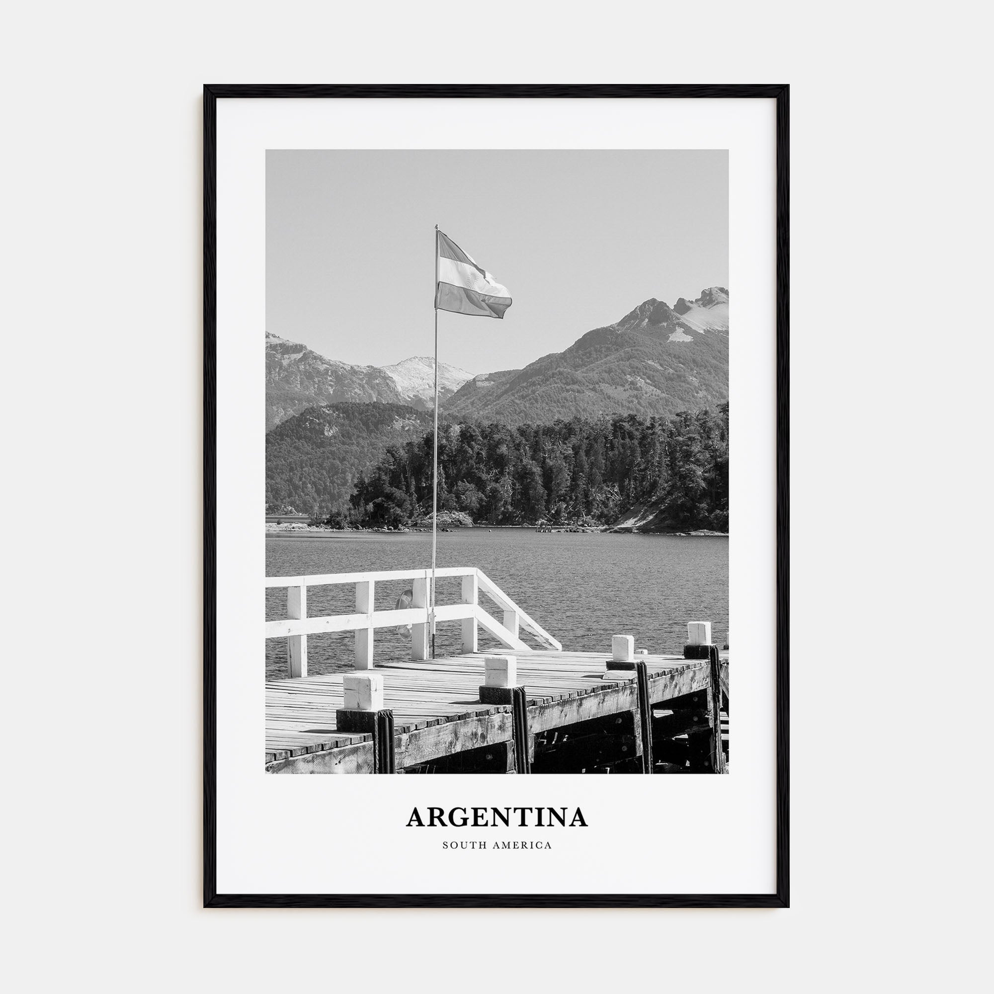 Argentina Portrait B&W No 1 Poster
