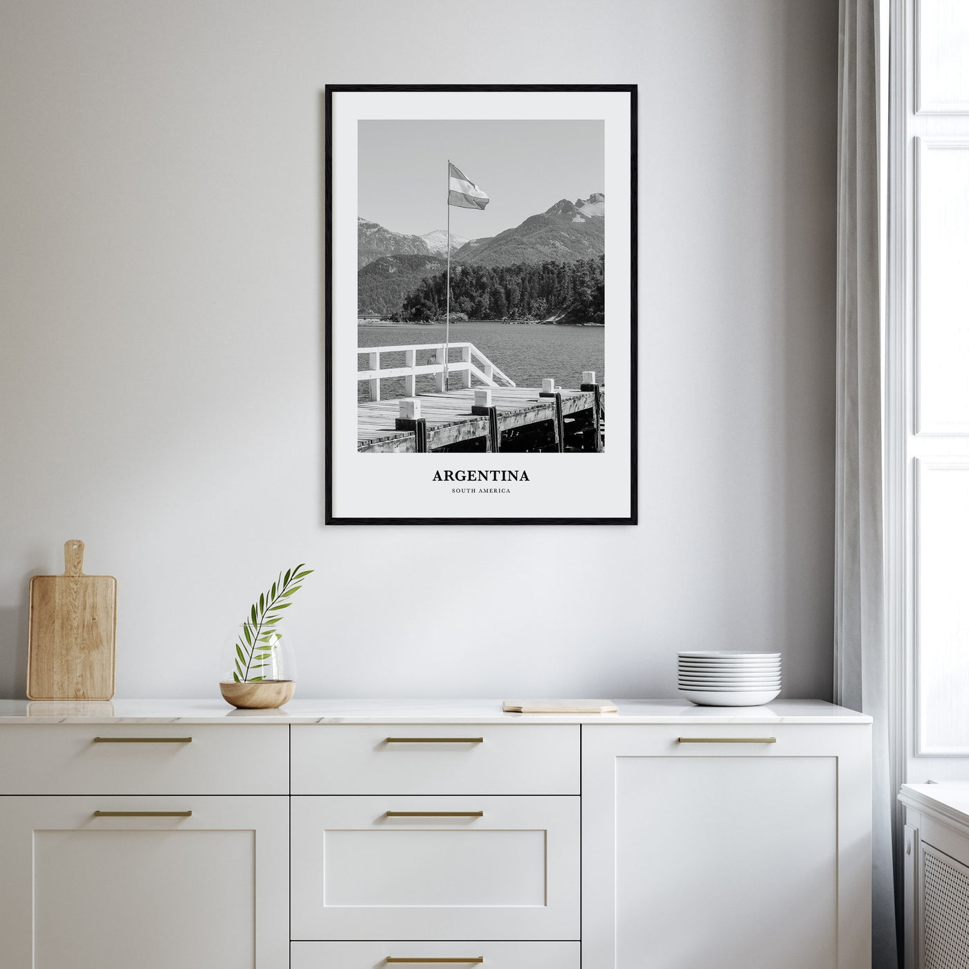 Argentina Portrait B&W No 1 Poster