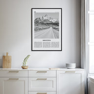 Argentina Travel B&W No 1 Poster