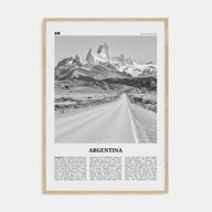 Argentina Travel B&W No 1 Poster