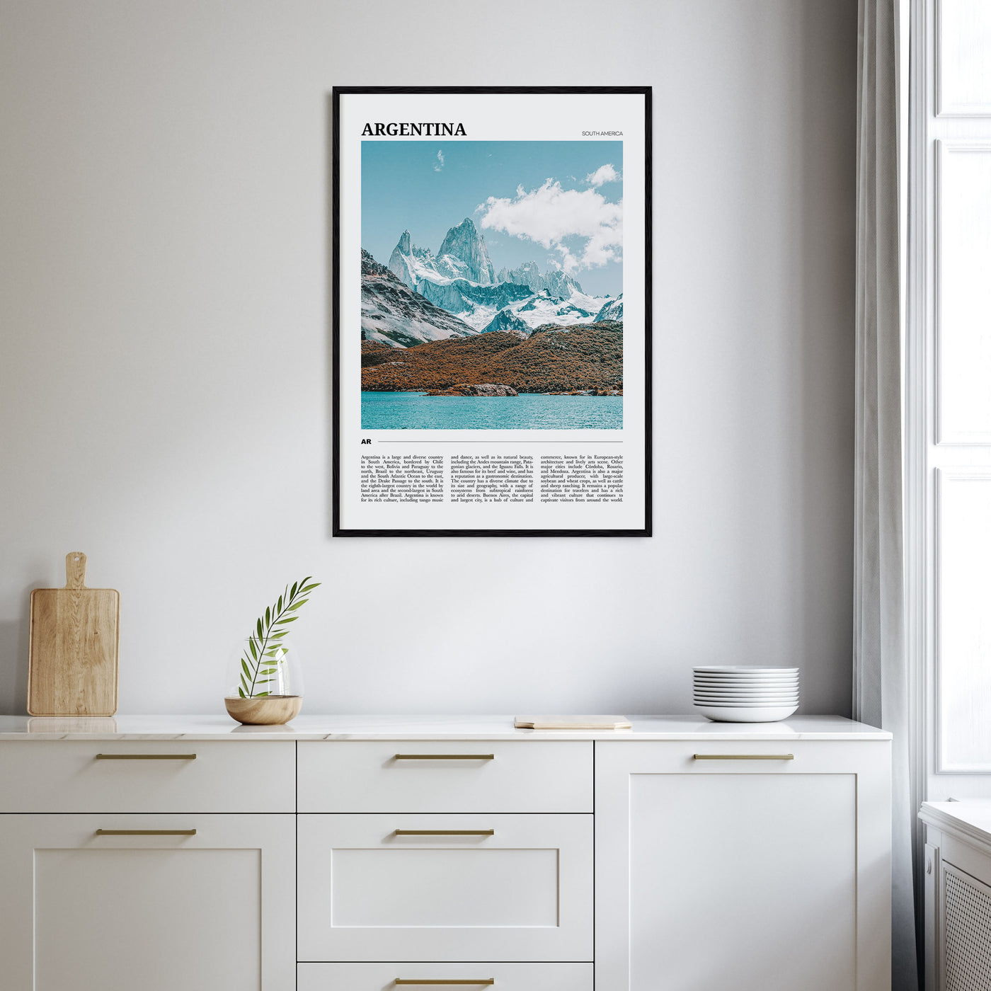 Argentina Travel Color Poster
