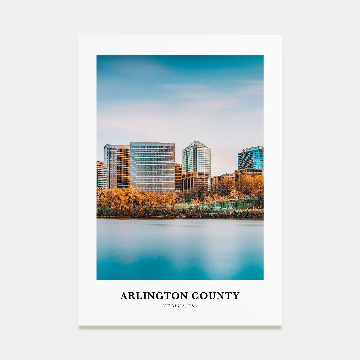 Arlington County, Virginia Portrait Color Poster