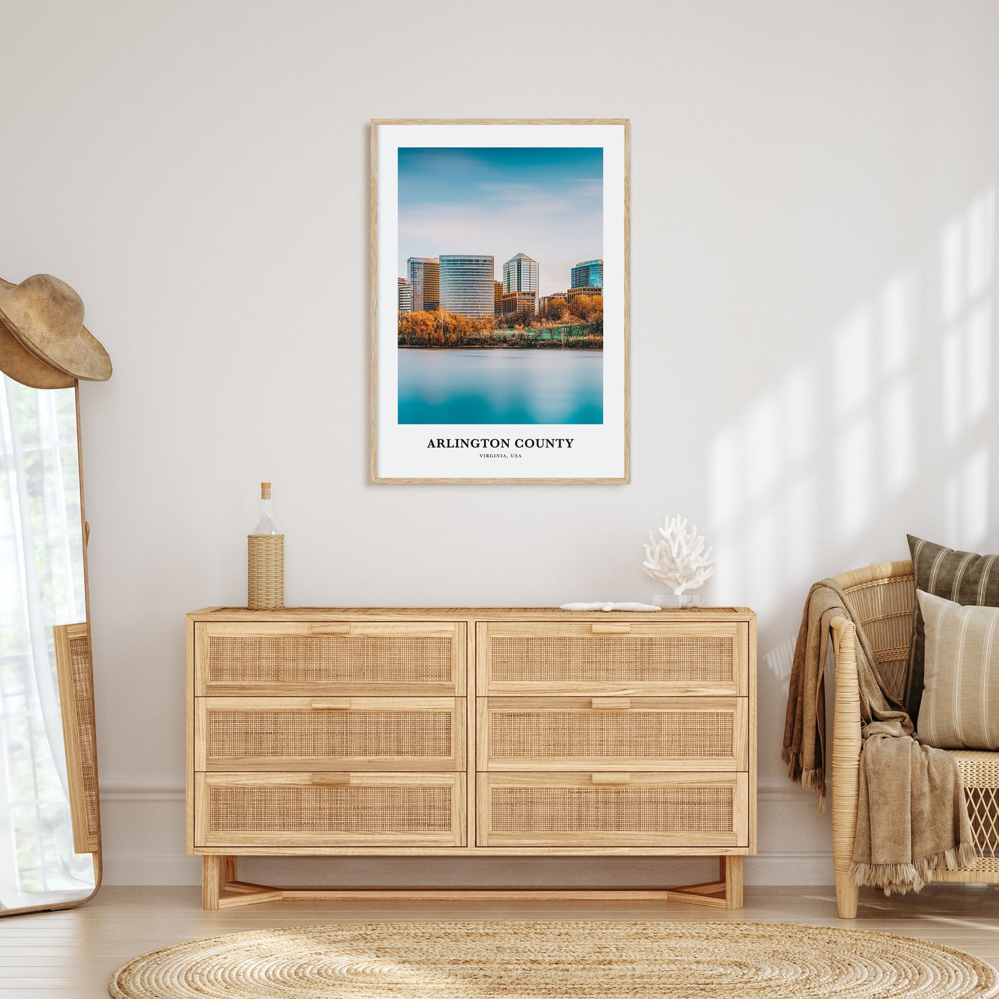 Arlington County, Virginia Portrait Color Poster