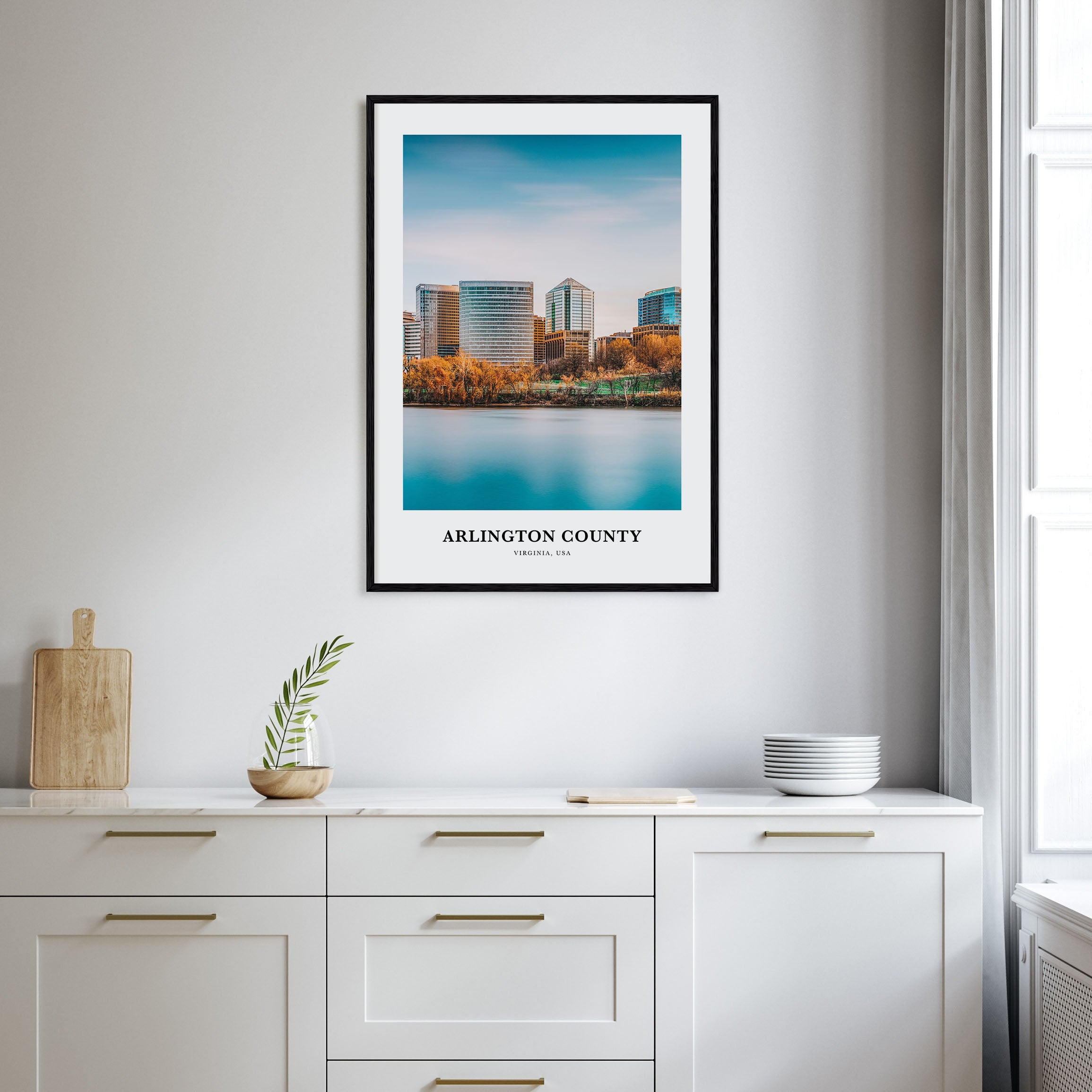 Arlington County, Virginia Portrait Color Poster
