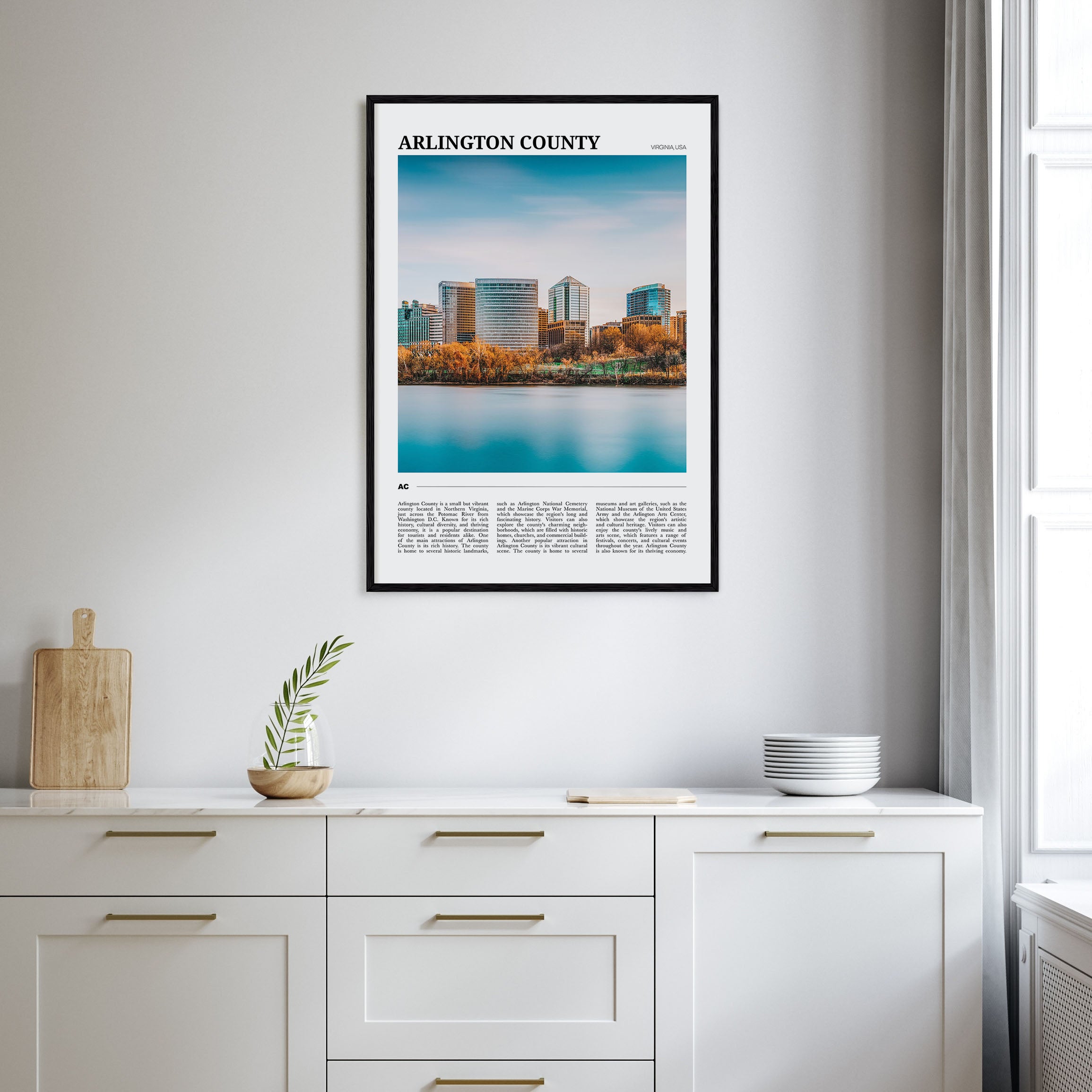 Arlington County, Virginia Travel Color Poster