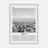 Armenia Travel B&W Poster