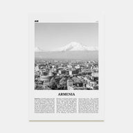 Armenia Travel B&W Poster