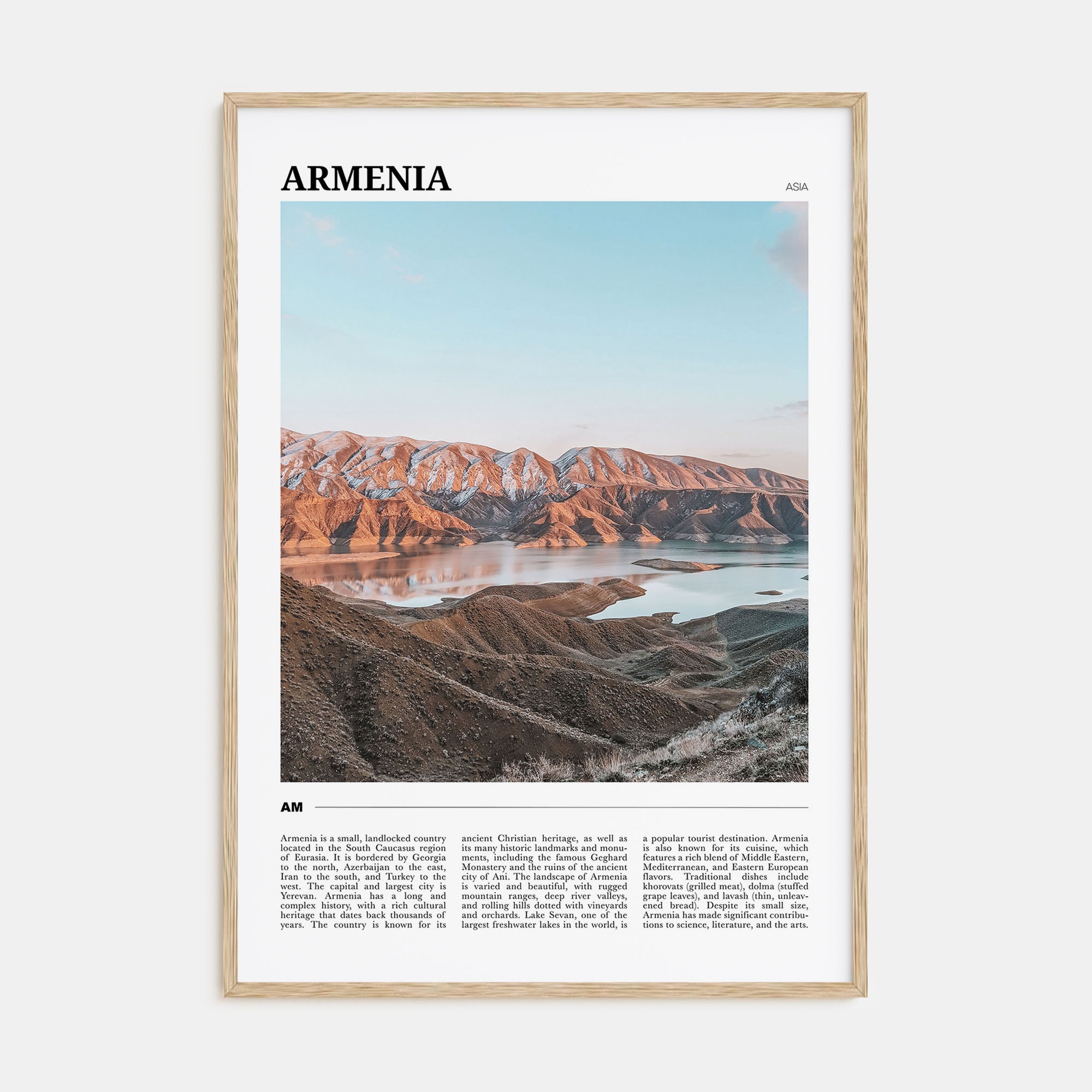 Armenia Travel Color Poster