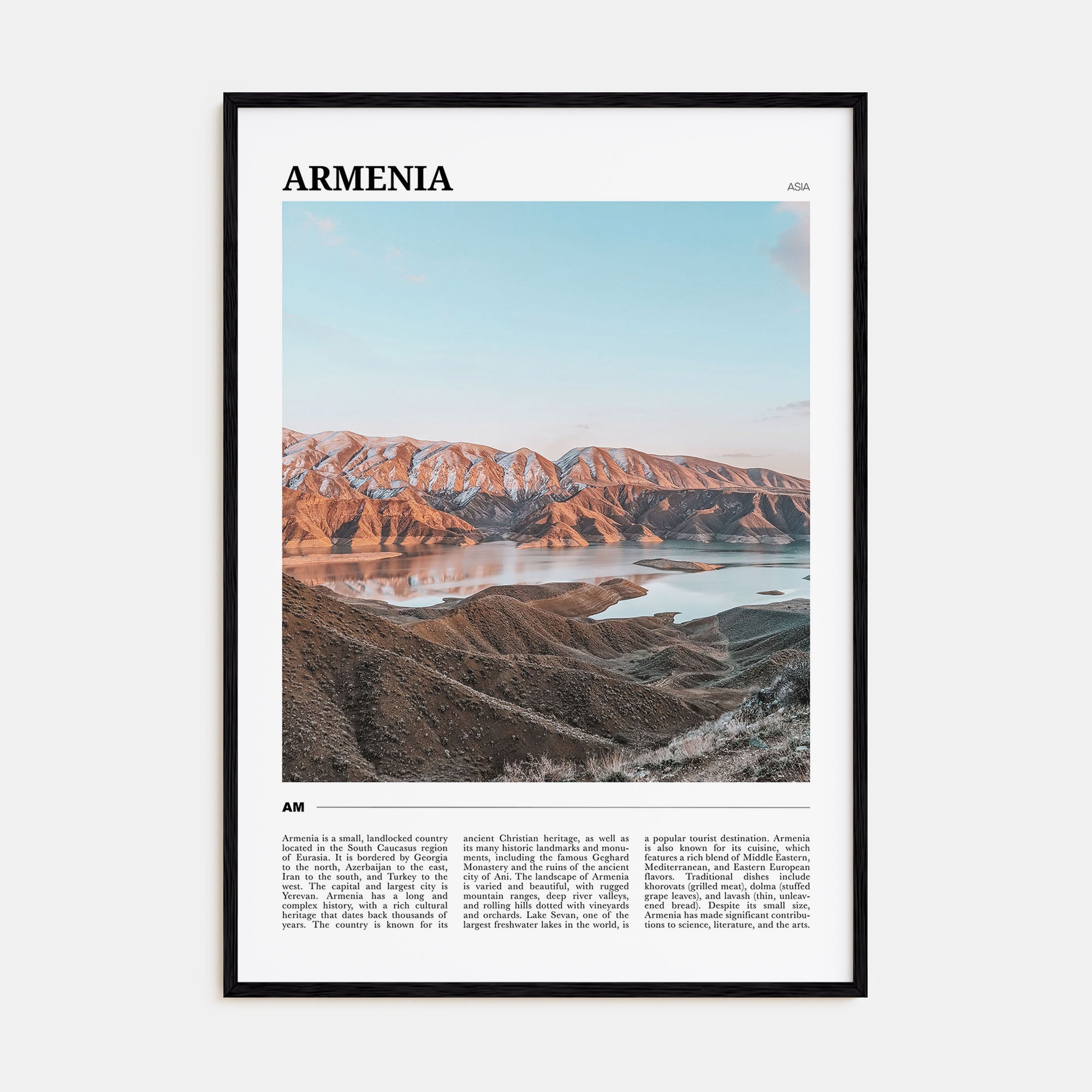 Armenia Travel Color Poster