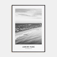 Asbury Park Portrait B&W Poster