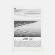 Asbury Park Travel B&W Poster
