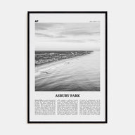 Asbury Park Travel B&W Poster