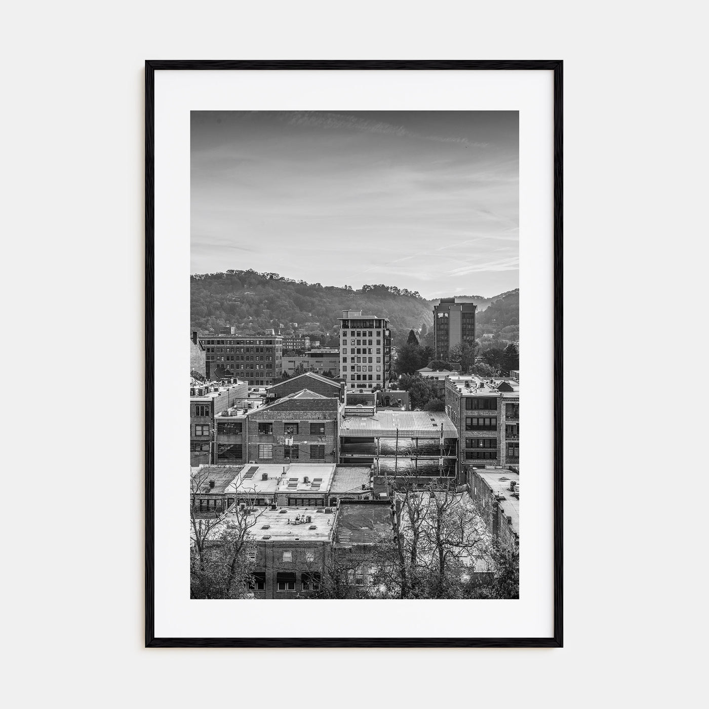 Asheville Photo B&W Poster