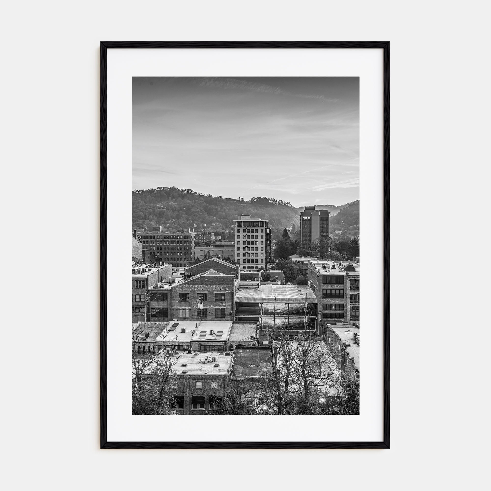 Asheville Photo B&W Poster